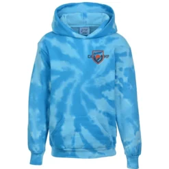 Tie-Dye Swirl Hoodie - Youth - Embroidered