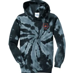 Tie-Dye Swirl Hoodie - Youth - Embroidered