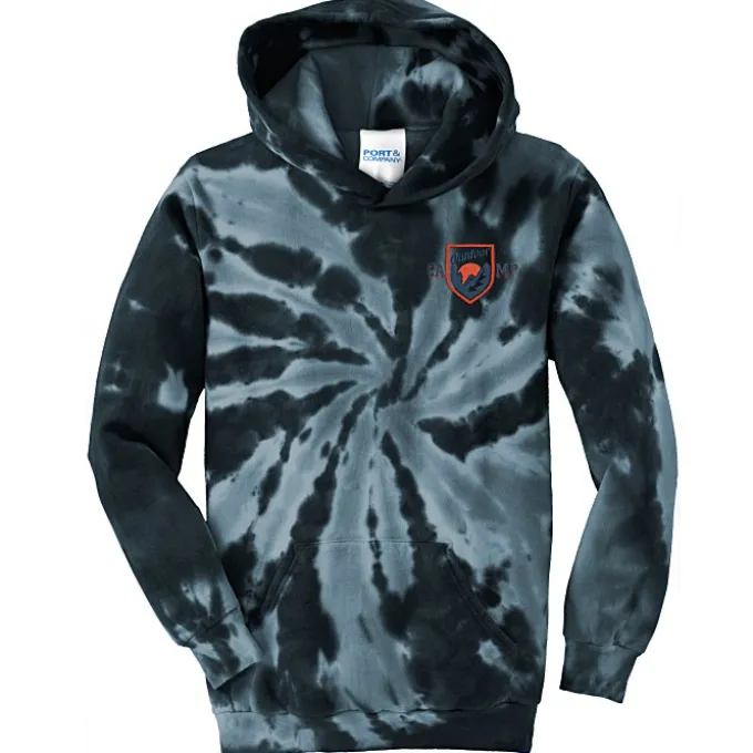 Tie-Dye Swirl Hoodie - Youth - Embroidered