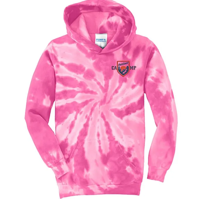 Tie-Dye Swirl Hoodie - Youth - Embroidered