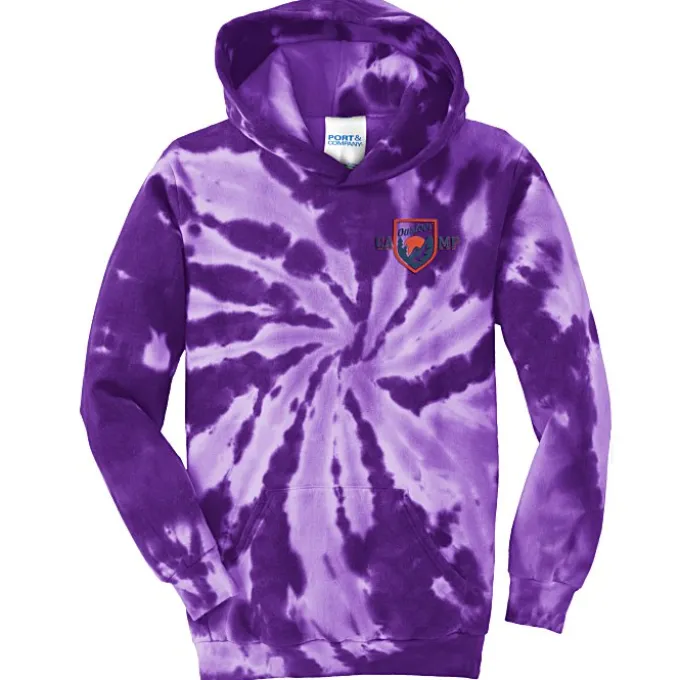 Tie-Dye Swirl Hoodie - Youth - Embroidered