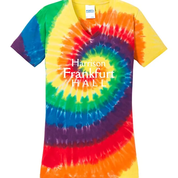 Tie-Dye Swirl V-Neck T-Shirt - Ladies'