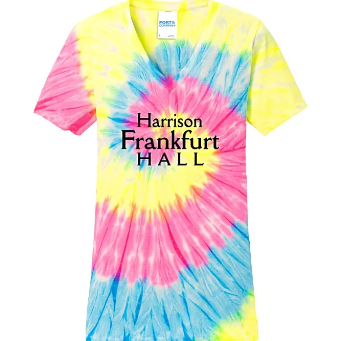 Tie-Dye Swirl V-Neck T-Shirt - Ladies'