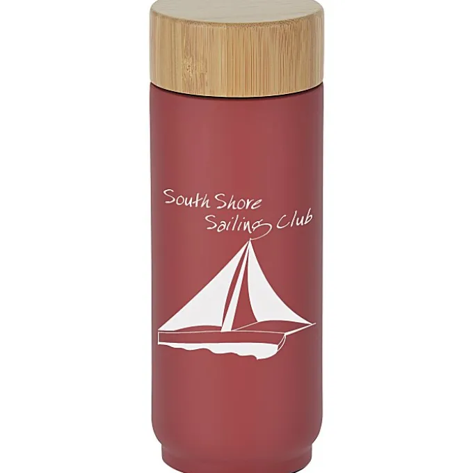 Tigard Vacuum Bottle with Bamboo Lid - 16 oz.