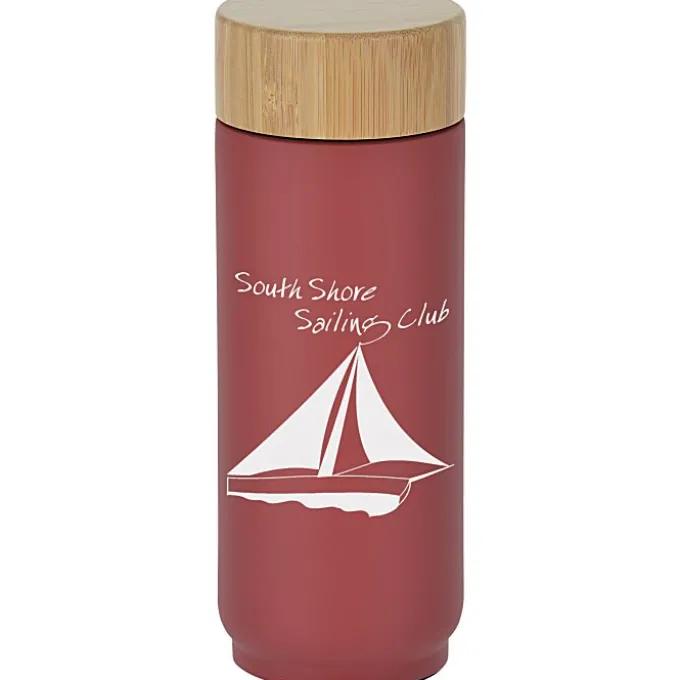 Tigard Vacuum Bottle with Bamboo Lid - 16 oz.