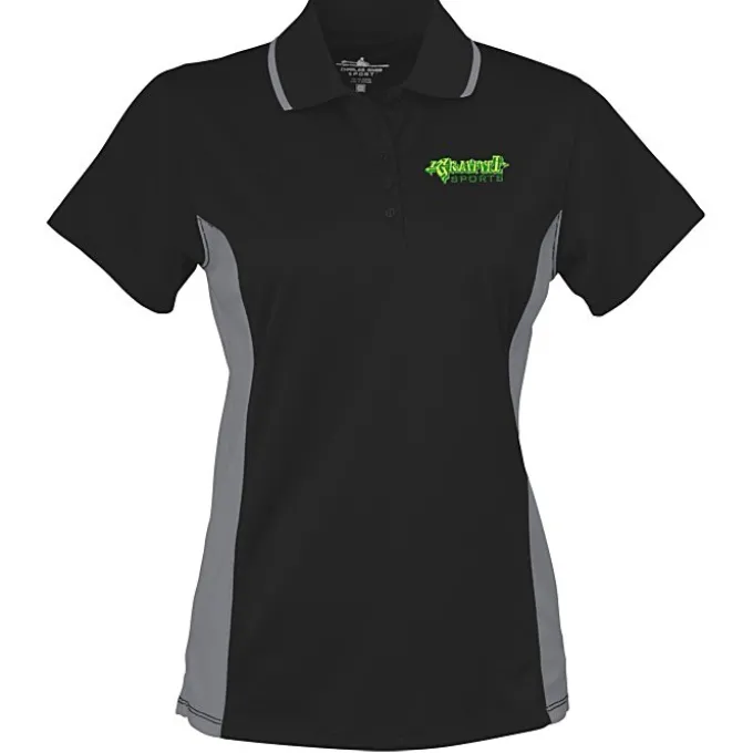 Tipped Colorblock Wicking Polo - Ladies' - Embroidered
