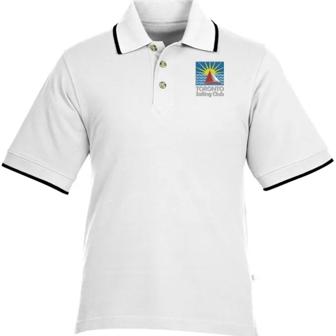 Tipped Combed Cotton Pique Polo - Men's - 24 hr