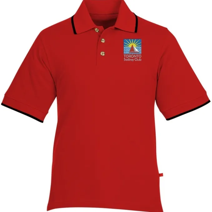Tipped Combed Cotton Pique Polo - Men's - 24 hr
