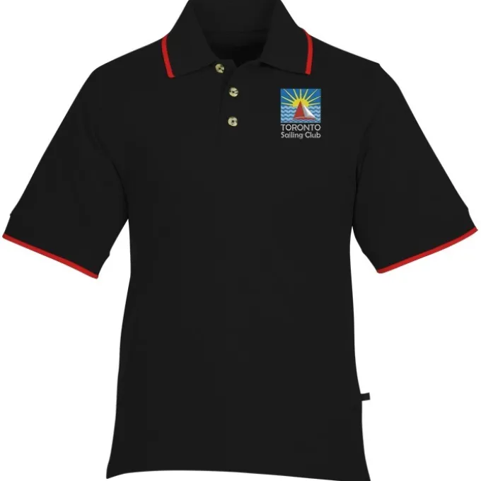 Tipped Combed Cotton Pique Polo - Men's - 24 hr