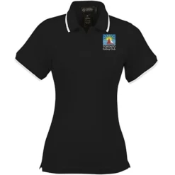 Tipped Combed Cotton Pique Polo - Ladies' - 24 hr
