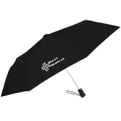 totes Three Section Auto Open Umbrella - 42-inch Arc - 24 hr