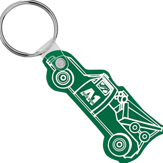 Tow Truck Soft Keychain - Opaque