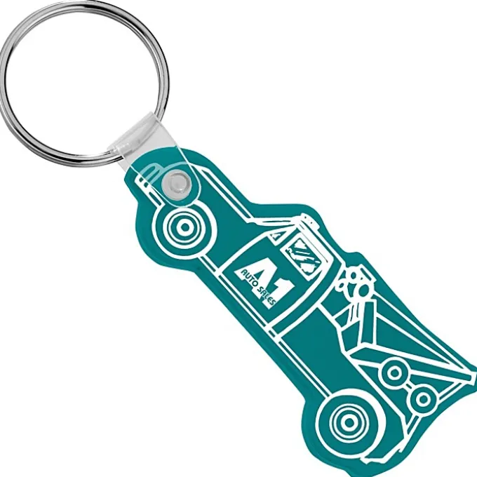 Tow Truck Soft Keychain - Opaque