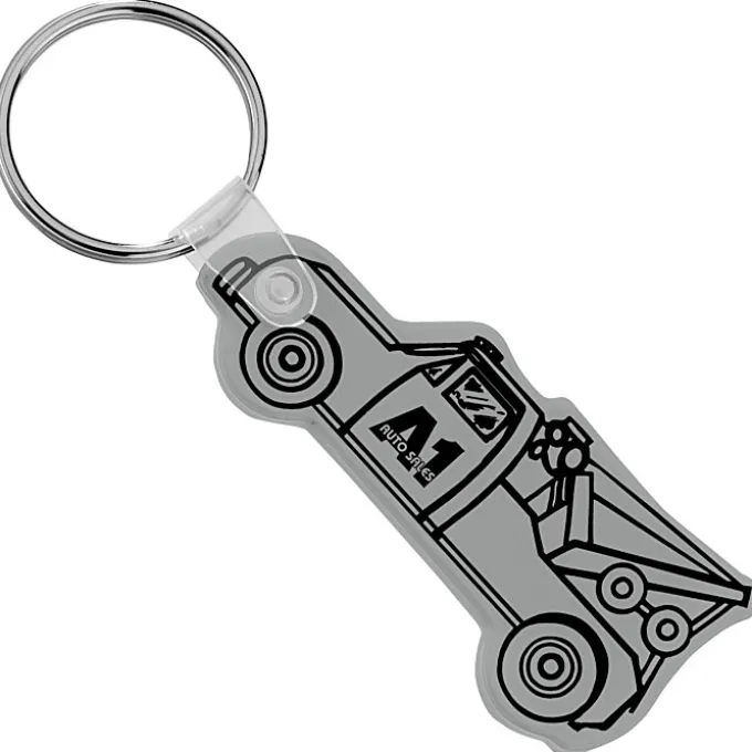 Tow Truck Soft Keychain - Opaque