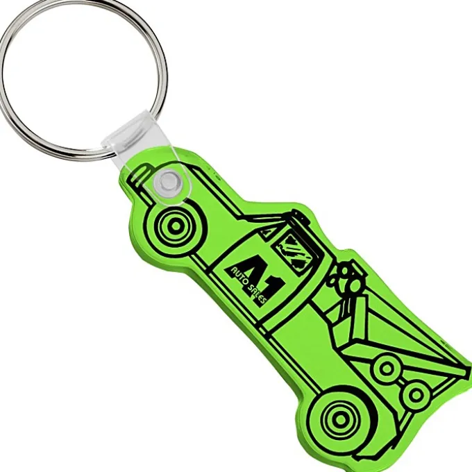 Tow Truck Soft Keychain - Translucent