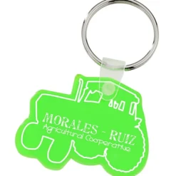 Tractor Soft Keychain - Translucent