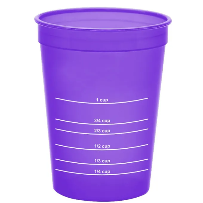 Translucent Stadium Cup with Measurements - 16 oz