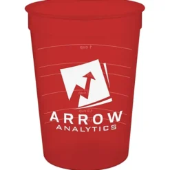 Translucent Stadium Cup with Measurements - 12 oz
