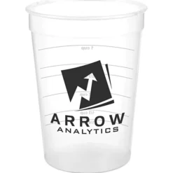 Translucent Stadium Cup with Measurements - 12 oz