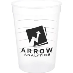 Translucent Stadium Cup with Measurements - 12 oz