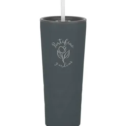 Triad Vacuum Tumbler with Straw - 21 oz. - Laser Engraved