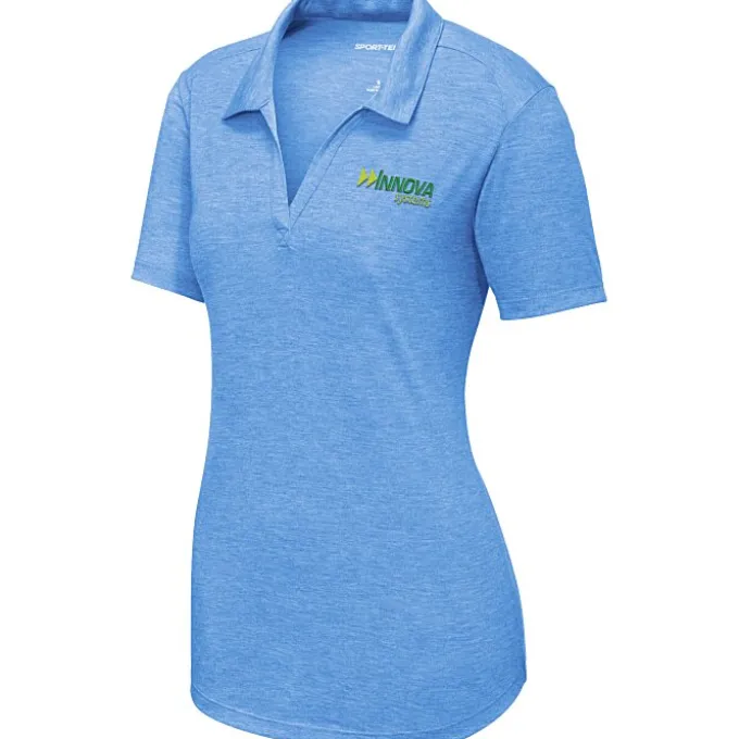 Tri-Blend Performance Polo - Ladies' - Embroidered - 24 hr