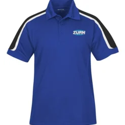Tricolor Shoulder Accent Performance Polo - Men's