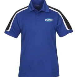 Tricolor Shoulder Accent Performance Polo - Men's