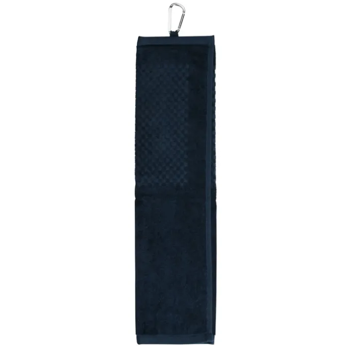 Trifold Scrubber Golf Towel with Carabiner Clip