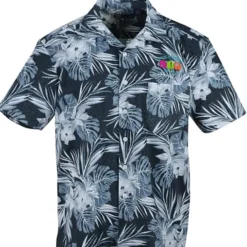 Tropical Print Camp Shirt