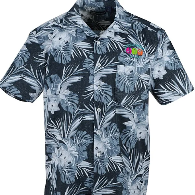 Tropical Print Camp Shirt