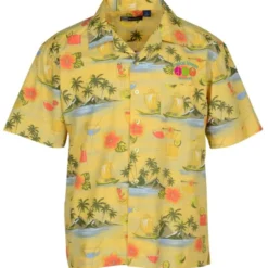 Tropical Print Camp Shirt