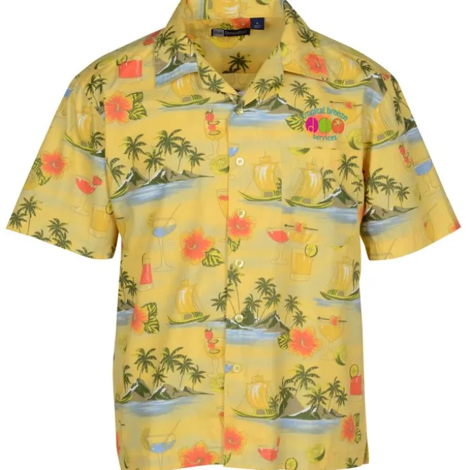 Tropical Print Camp Shirt