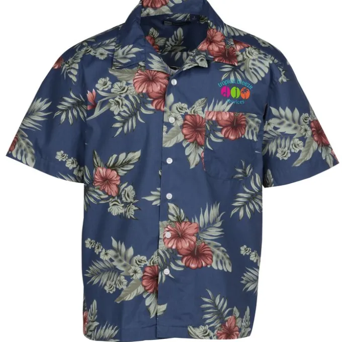 Tropical Print Camp Shirt
