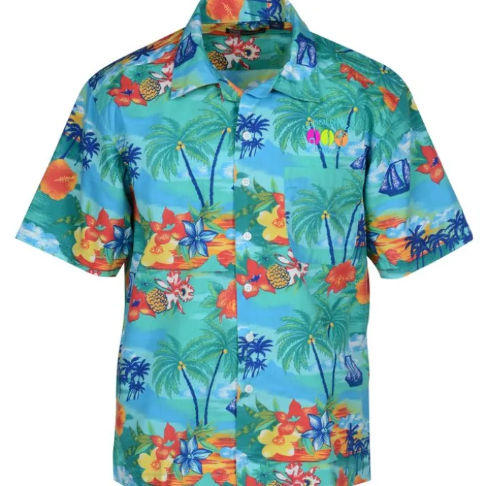 Tropical Print Camp Shirt