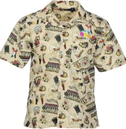 Tropical Print Camp Shirt