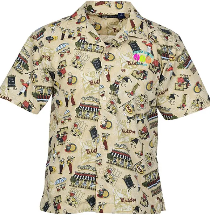 Tropical Print Camp Shirt