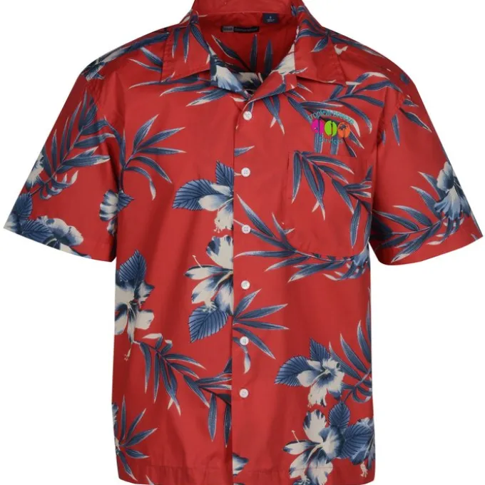 Tropical Print Camp Shirt