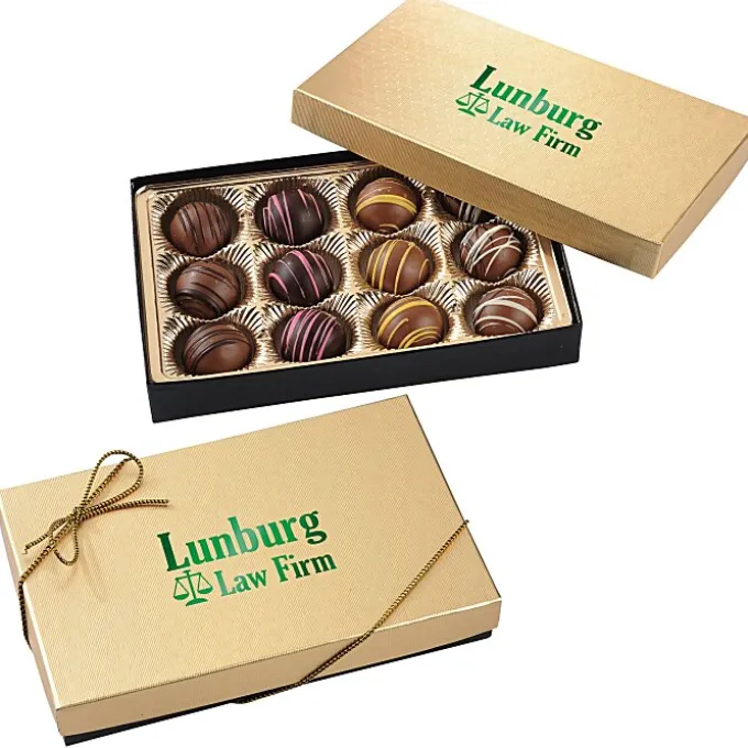 Truffles - 12-Pieces - Gold Box