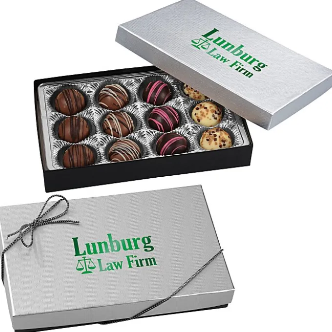 Truffles - 12-Pieces - Silver Box