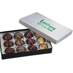 Truffles - 12-Pieces - Silver Box