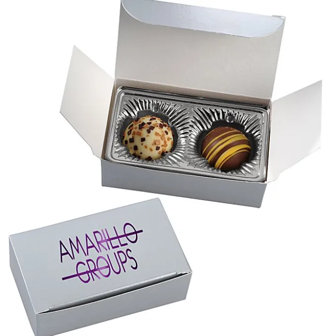 Truffles - 2-Pieces - Silver Box