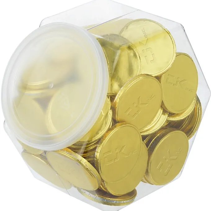 Tub of Chocolate Coins - 85-Piece