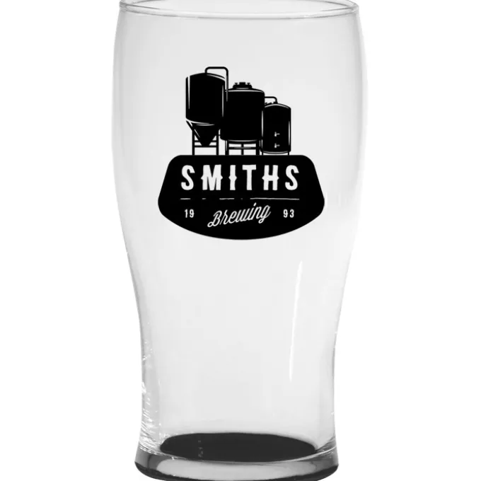 Tulip Pub Glass - 20 oz - Bottom Color