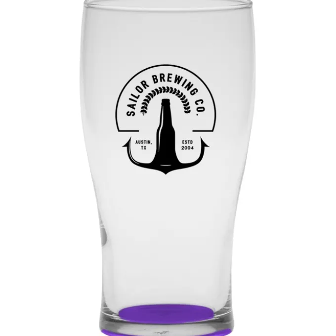Tulip Pub Glass - 16 oz - Bottom Color