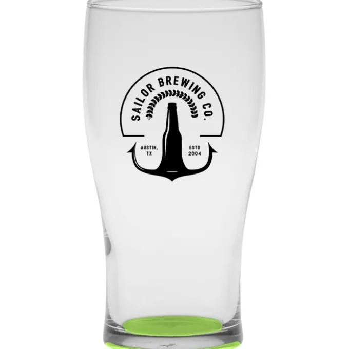 Tulip Pub Glass - 16 oz - Bottom Color
