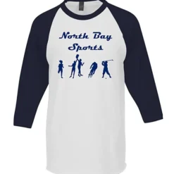 Tultex Fine Jersey 3/4 Sleeve Raglan T-Shirt - White