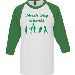 Tultex Fine Jersey 3/4 Sleeve Raglan T-Shirt - White