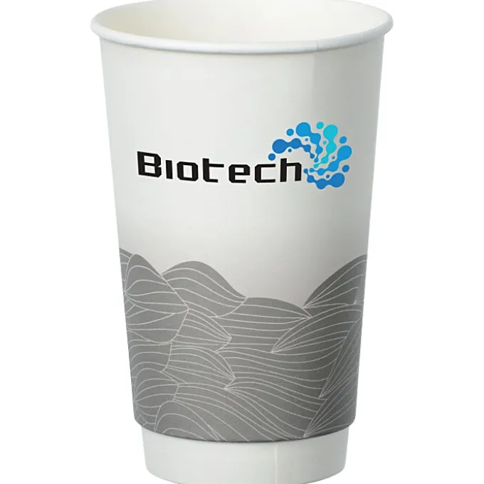 Turbulent Waves Full Color Insulated Paper Cup - 16 oz.