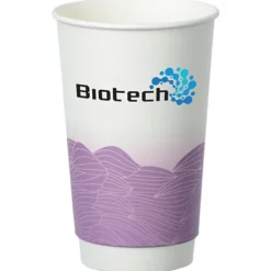 Turbulent Waves Full Color Insulated Paper Cup - 16 oz.